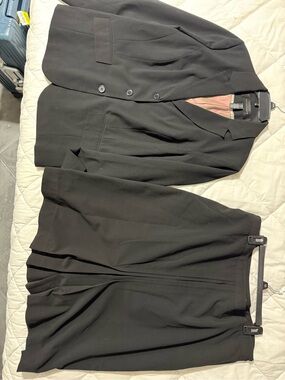 Apostrophe Black Skirt Suit Set - Blazer & Skirt Jacket 16W Skirt 20W